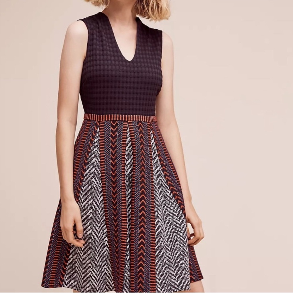 Anthropologie Carolina Sweater Dress Textured Fabric Size 2